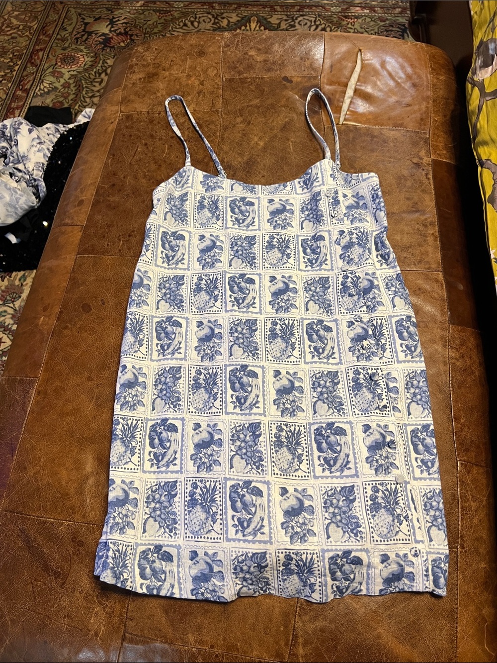 Abercrombie and Fitch women’s blue fruit stamp skort dress